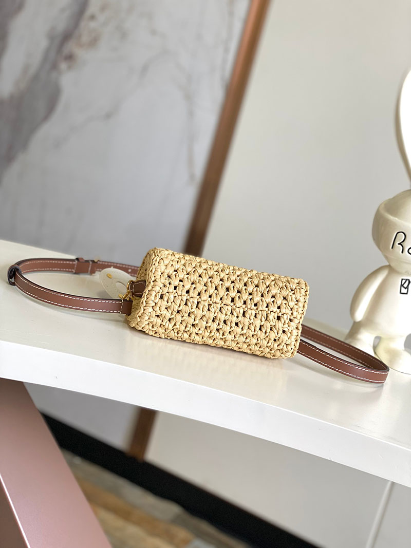 LOUIS VUITTON ナノ・スピーディ M83525 ナチュラル タン ラフィア 2WAY ハンドバッグ/ショルダーバッグ レディース - 画像 (7)