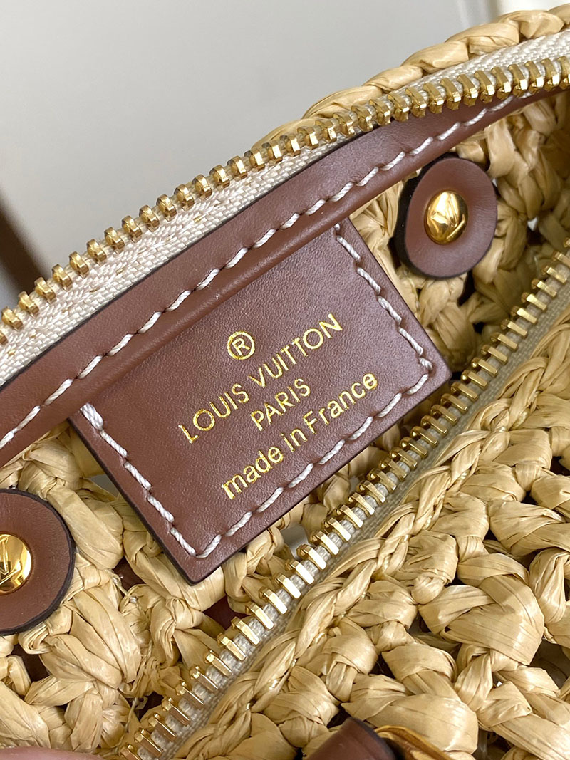 LOUIS VUITTON ナノ・スピーディ M83525 ナチュラル タン ラフィア 2WAY ハンドバッグ/ショルダーバッグ レディース - 画像 (3)