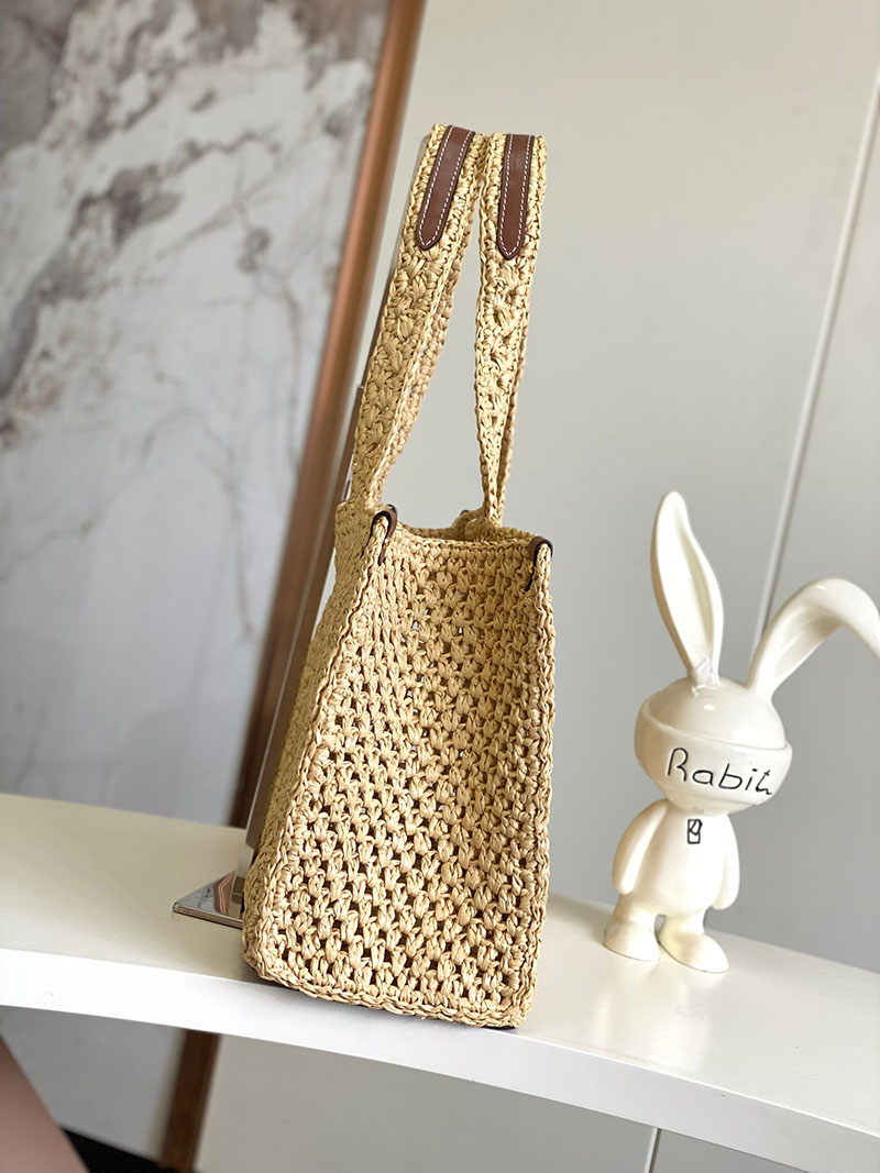 LOUIS VUITTON オンザゴー MM M24723 ルイヴィトン トートバッグ 限定 ナチュラル タン ナチュラルラフィア 超N品 - 画像 (9)