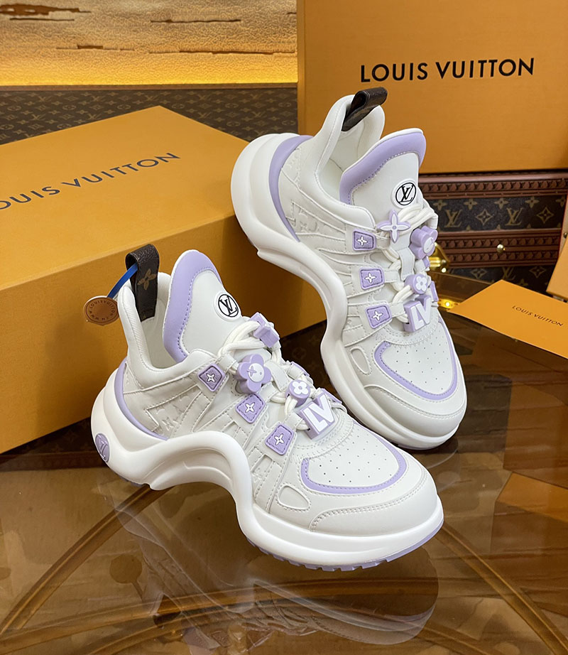 ルイヴィトン 靴 LV アークライト スニーカー レディース lv303292 パープル N品 ルイヴィトン アークライト 履き心地 - 画像 (7)