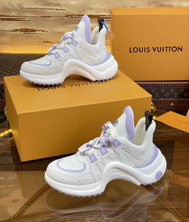 ルイヴィトン 靴 LV アークライト スニーカー レディース lv303292 パープル N品 ルイヴィトン アークライト 履き心地 - 画像 (6)