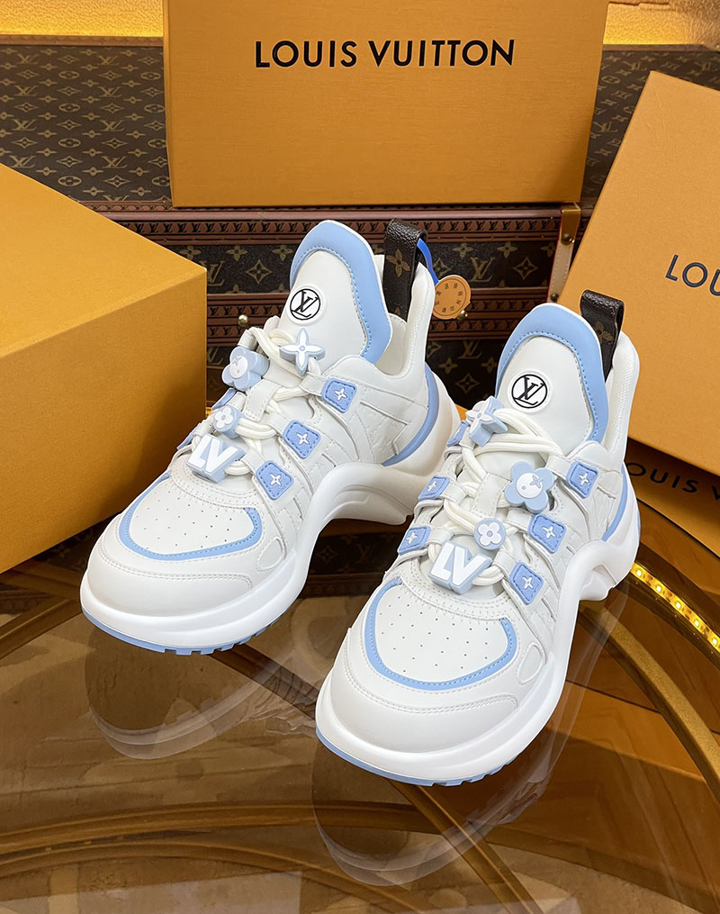 ルイヴィトン 靴 LV アークライト スニーカー レディース lv303294 スカイブルー N品 ルイヴィトン アークライト 履き心地 - 画像 (8)