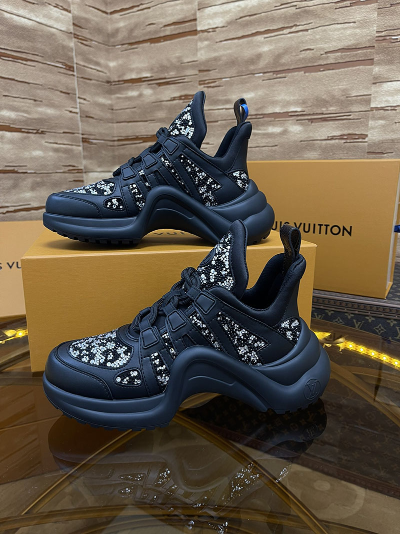 ルイヴィトン 靴 LV アークライト スニーカー レディース lv303301 ブラック N品 ヴィトン スニーカー 新作 2025 - 画像 (5)