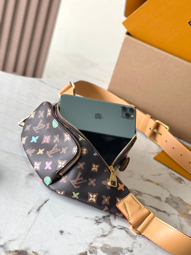 LOUIS VUITTON モノグラムクラギー ラッシュ・バムバッグ M24858 ブラウン ショルダー ボディ ハンド バッグ 超N品 - 画像 (3)
