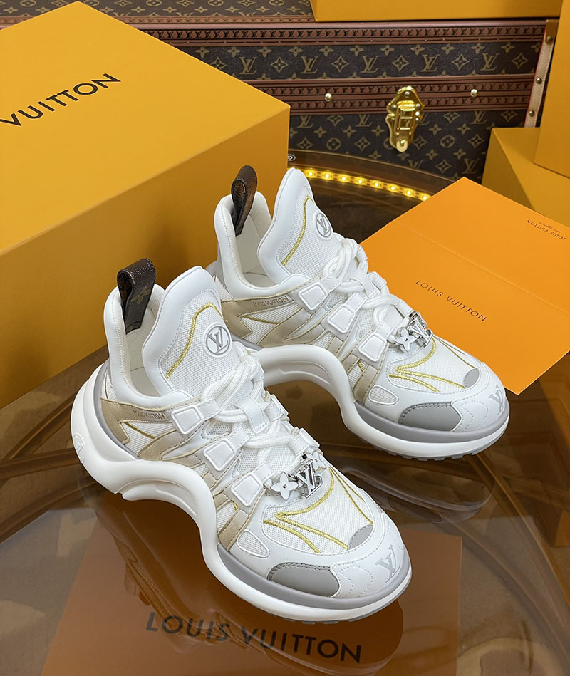 ルイヴィトン 靴 LV アークライト スニーカー レディース lv303330 ホワイト/グレー N品 スニーカー レディース 人気 30代 - 画像 (9)