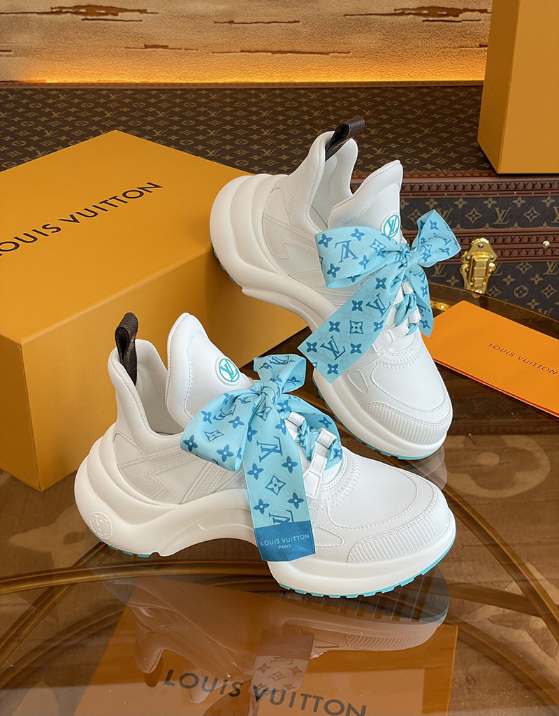ルイヴィトン 靴 LV アークライト スニーカー レディース lv303335 ホワイト N品 スニーカー 人気レディース - 画像 (8)