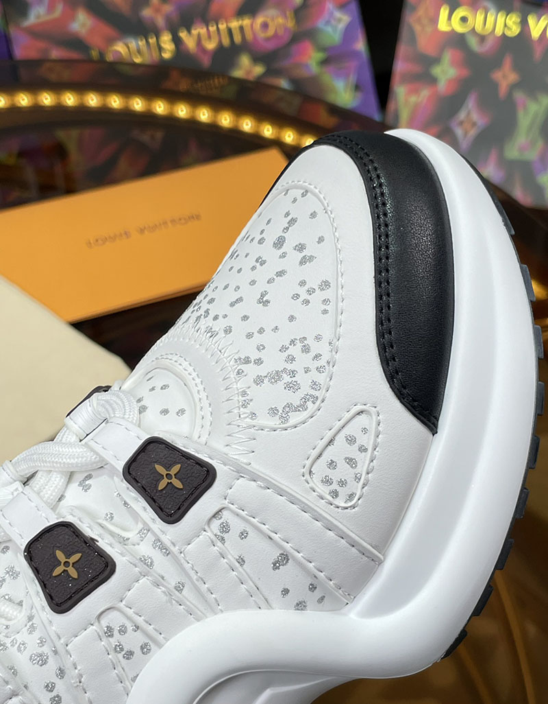 ルイヴィトン 靴 LV アークライト スニーカー レディース lv303346 ホワイト/ブラック N品 スニーカー レディース 厚底 白 - 画像 (4)