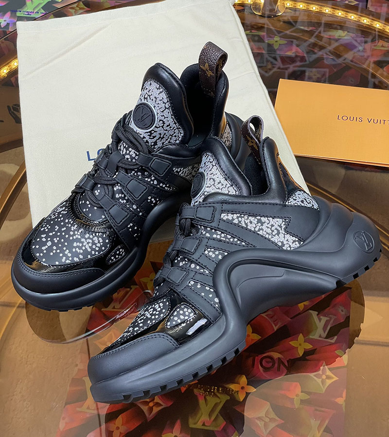 ルイヴィトン 靴 LV アークライト スニーカー レディース lv30353 ブラック N品 2025年人気スニーカー - 画像 (2)