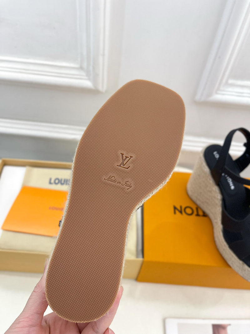 ルイヴィトン 靴 LV サンダル&エスパドリーユ 2025 新作 レディース靴 lv303389 ブラック N品 ヴィトン サンダル レディース - 画像 (2)