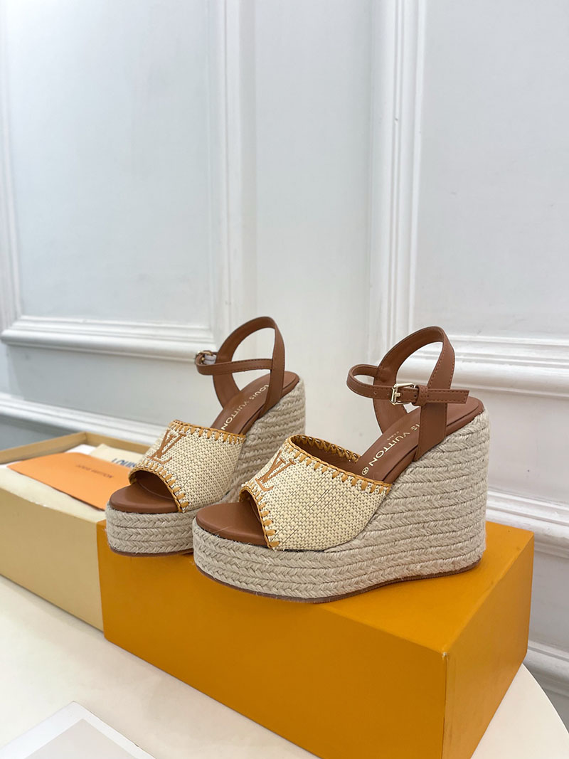 ルイヴィトン 靴 LV サンダル&エスパドリーユ 2025 新作 レディース靴 lv303394 ブラウン N品 夏 サンダル レディース 歩きやすい - 画像 (8)