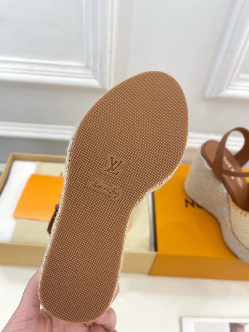 ルイヴィトン 靴 LV サンダル&エスパドリーユ 2025 新作 レディース靴 lv303394 ブラウン N品 夏 サンダル レディース 歩きやすい - 画像 (2)