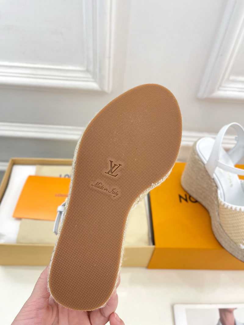 ルイヴィトン 靴 LV サンダル&エスパドリーユ 2025 新作 レディース靴 lv303396 ホワイト N品 夏 サンダル レディース 歩きやすい - 画像 (2)