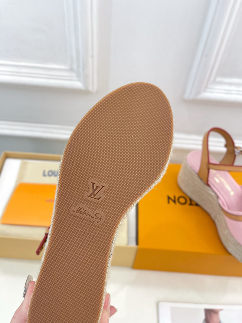 ルイヴィトン 靴 LV サンダル&エスパドリーユ 2025 新作 レディース靴 lv303398 ピンク N品 夏 サンダル レディース 歩きやすい - 画像 (2)