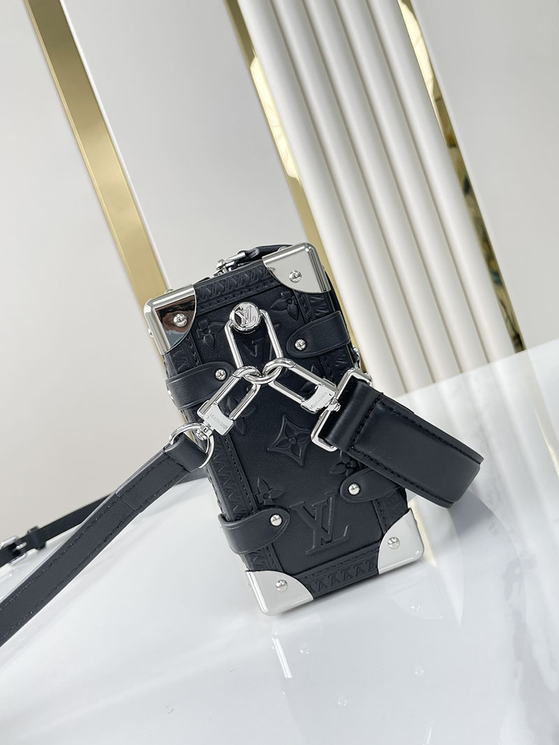 LOUIS VUITTON ハンドバッグ モノグラム カーフレザー サイドトランク M21709 2way ブラック 黒 超N品 - 画像 (6)