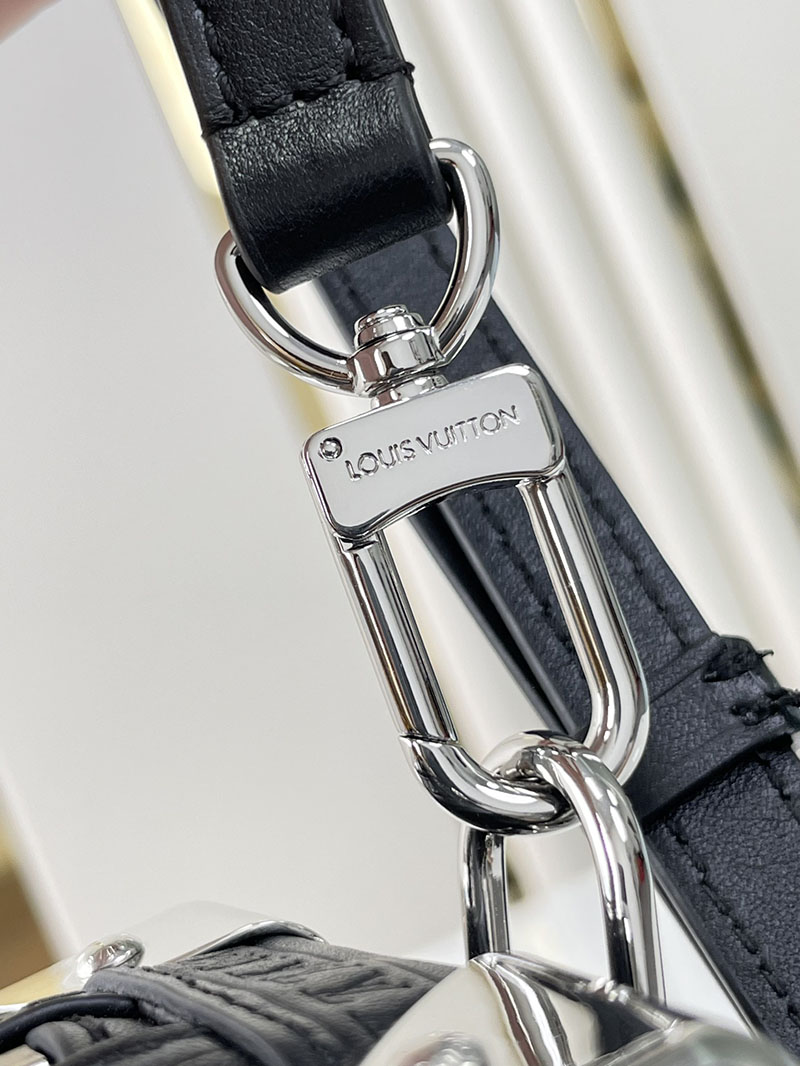 LOUIS VUITTON ハンドバッグ モノグラム カーフレザー サイドトランク M21709 2way ブラック 黒 超N品 - 画像 (4)