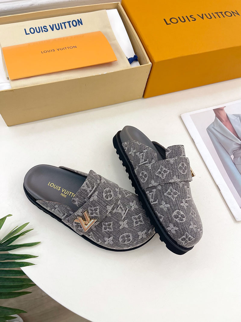 ルイヴィトン 靴 LV コージー ミュール COSY COMFORT グレー lv303429 N品 ヴィトン ミュール レディース - 画像 (7)