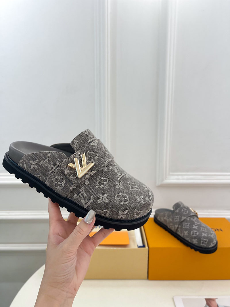 ルイヴィトン 靴 LV コージー ミュール COSY COMFORT グレー lv303429 N品 ヴィトン ミュール レディース - 画像 (6)