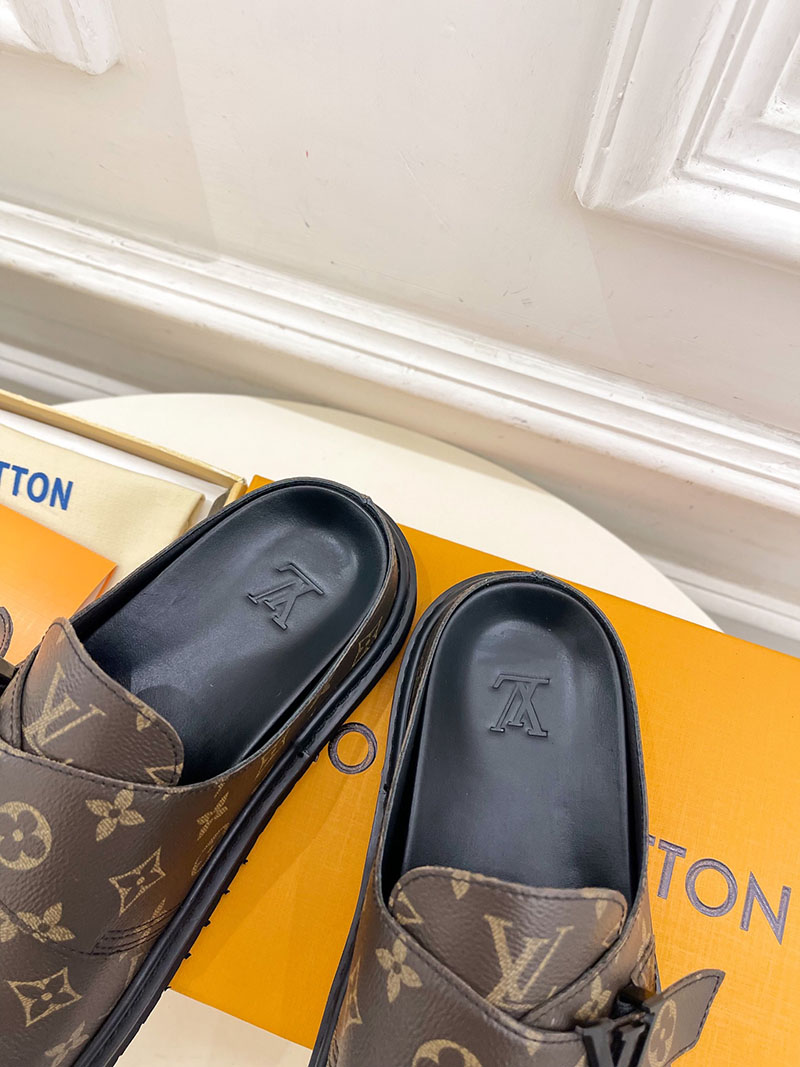 ルイヴィトン 靴 LV コージー ミュール COSY COMFORT 1AAW6K パテント モノグラム・キャンバス - 画像 (4)