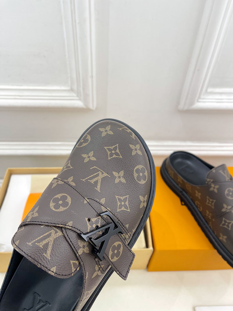 ルイヴィトン 靴 LV コージー ミュール COSY COMFORT 1AAW6K パテント モノグラム・キャンバス - 画像 (3)