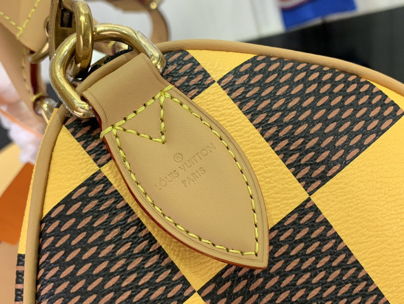 LOUIS VUITTON ダミエポップ スピーディバンドリエール 25 イエロー N40584 ダミエポップキャンバス 超N品 - 画像 (5)