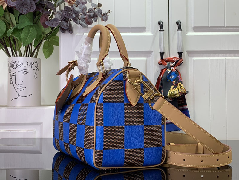 LOUIS VUITTON スピーディ バンドリエール25 ハンドバッグ レディース N40585 ブルー 超N品 - 画像 (9)