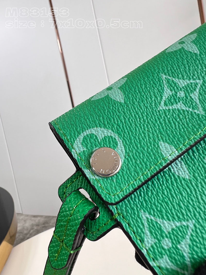 LOUIS VUITTON カードケース ポルト カルト オンストラップ モノグラムキャンバス M83153 緑 カード入れ パスケース 定期入れ ストラップ付 - 画像 (5)