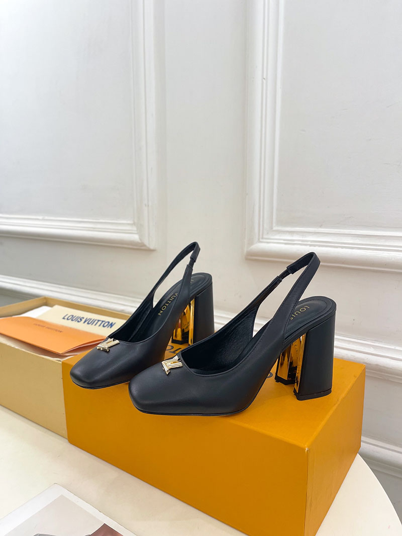 ルイヴィトン 靴 LV スイング スリングバック パンプス 9cm lv303452 ブラック N品 ルイヴィトン パンプス モノグラム - 画像 (8)