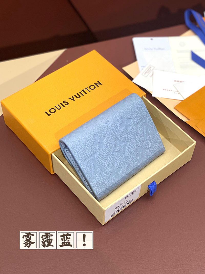 LOUIS VUITTON コインケース レディース モノグラム アンプラント ポルトモネ・ロザリ ブルー M83231 超N品 - 画像 (9)