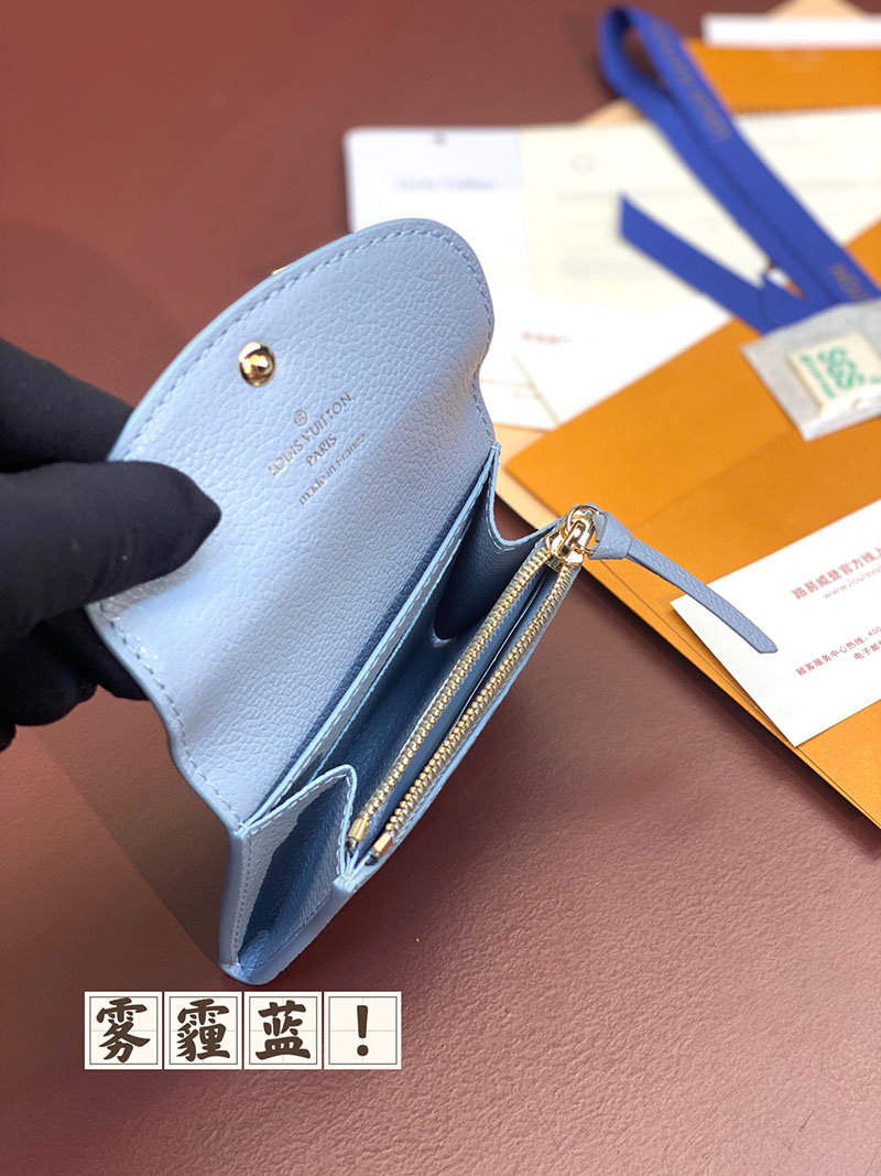 LOUIS VUITTON コインケース レディース モノグラム アンプラント ポルトモネ・ロザリ ブルー M83231 超N品 - 画像 (5)