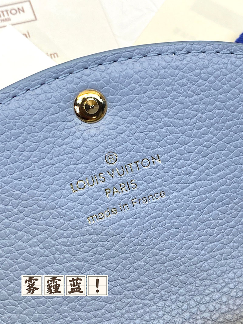 LOUIS VUITTON コインケース レディース モノグラム アンプラント ポルトモネ・ロザリ ブルー M83231 超N品 - 画像 (4)