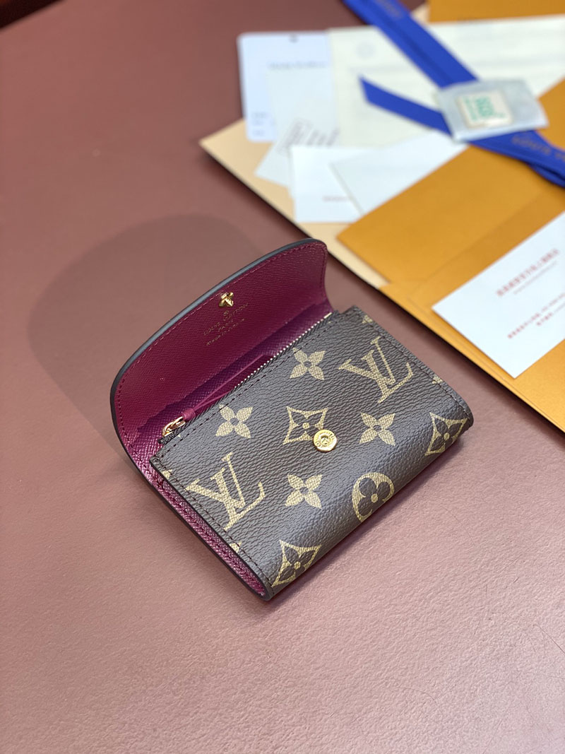 LOUIS VUITTON ポルトモネ・ロザリ モノグラム・リバース M41937 超N品 ルイヴィトン 財布 二つ折り 人気 レディース - 画像 (6)