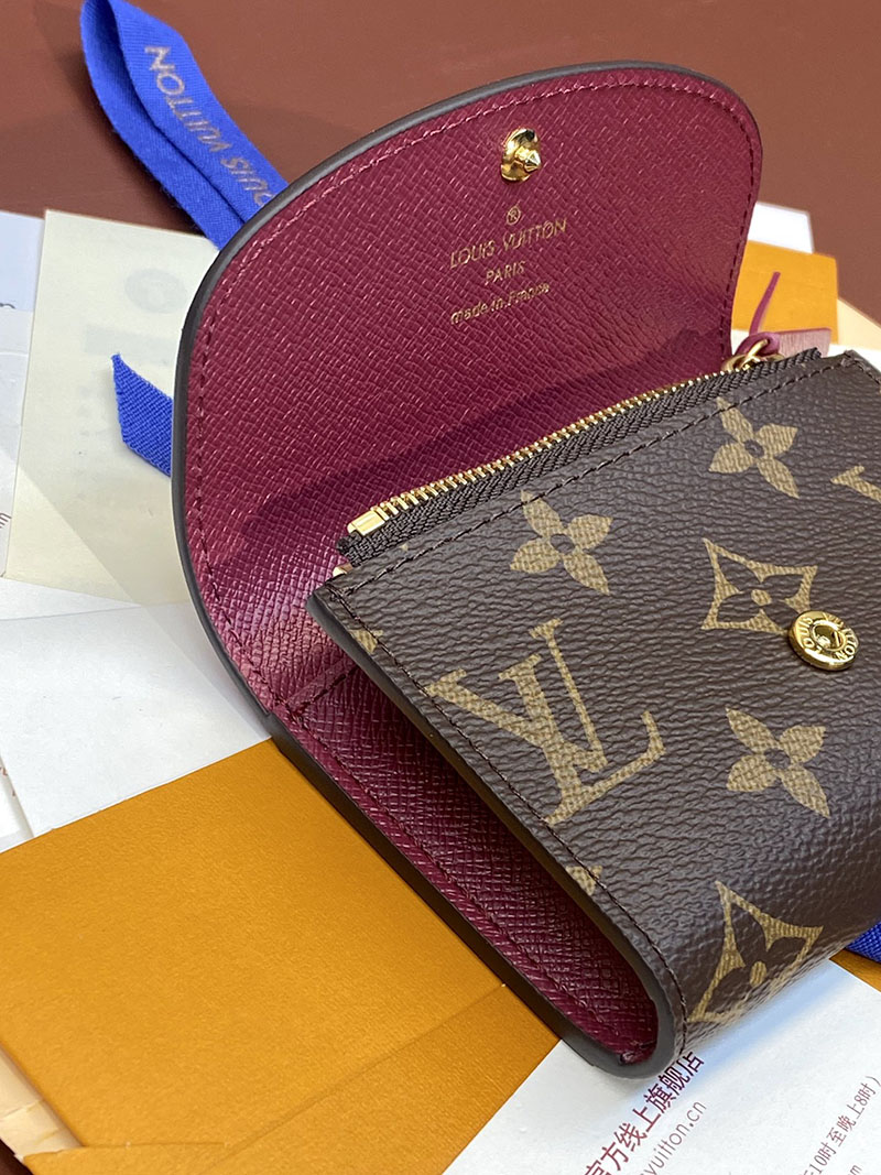 LOUIS VUITTON ポルトモネ・ロザリ モノグラム・リバース M41937 超N品 ルイヴィトン 財布 二つ折り 人気 レディース - 画像 (3)