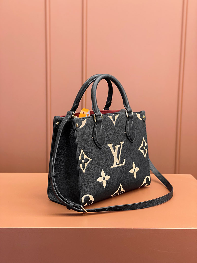 逸品 ルイヴィトン ハンドバッグ オンザゴー PM ブラック ベージュ M45659 LOUIS VUITTON - 画像 (8)