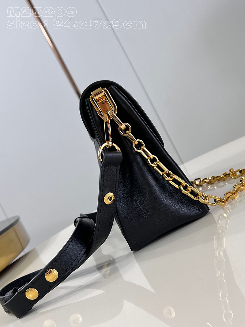 LOUIS VUITTON ドーフィーヌ・ソフト MM M25209 ブラック カーフレザー 超N品 - 画像 (8)