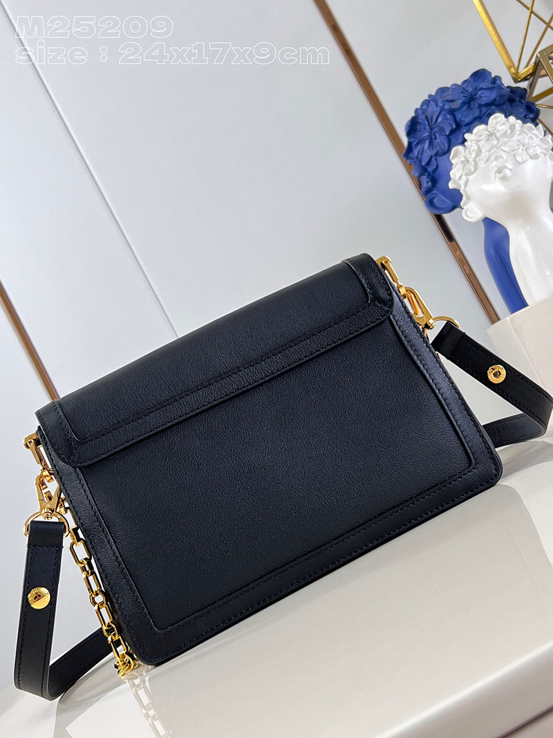LOUIS VUITTON ドーフィーヌ・ソフト MM M25209 ブラック カーフレザー 超N品 - 画像 (6)