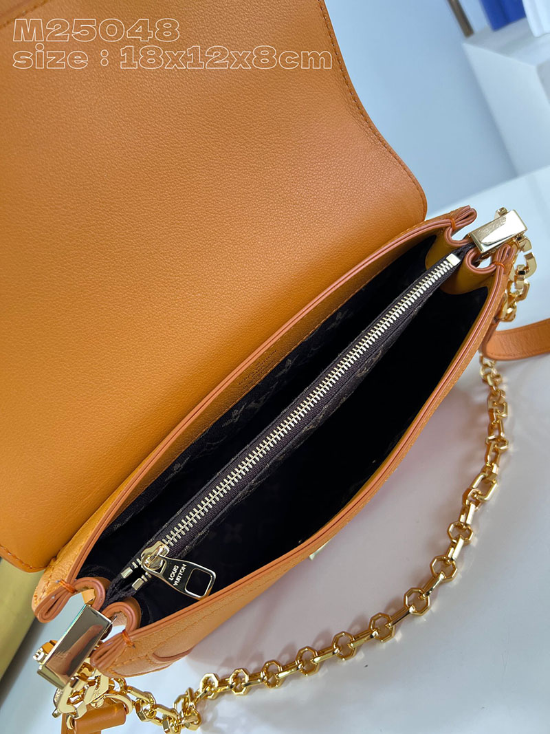 LOUIS VUITTON ドーフィーヌ・ソフト MM M11476 コニャック カーフレザー 超N品 - 画像 (4)