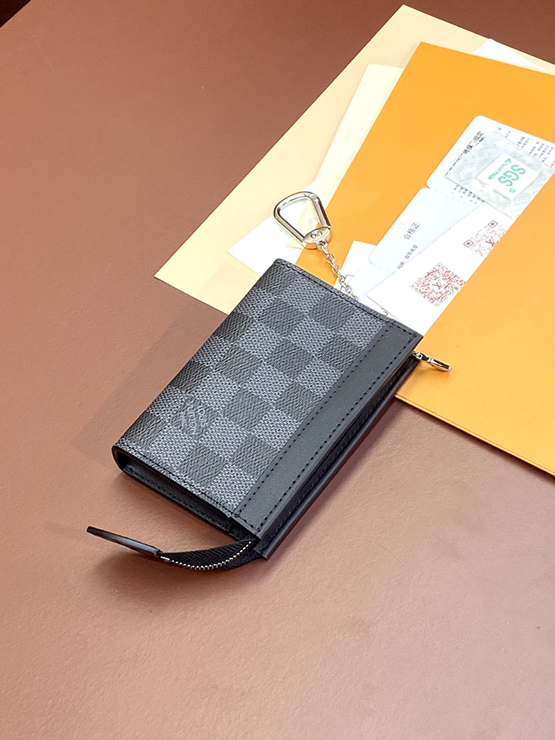 LOUIS VUITTON ダミエ・グラフィット ポシェットクレ ヴォワヤージュ lv301495 超N品 ルイヴィトン カードケース 財布代わり - 画像 (6)