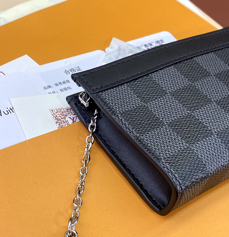 LOUIS VUITTON ダミエ・グラフィット ポシェットクレ ヴォワヤージュ lv301495 超N品 ルイヴィトン カードケース 財布代わり - 画像 (4)