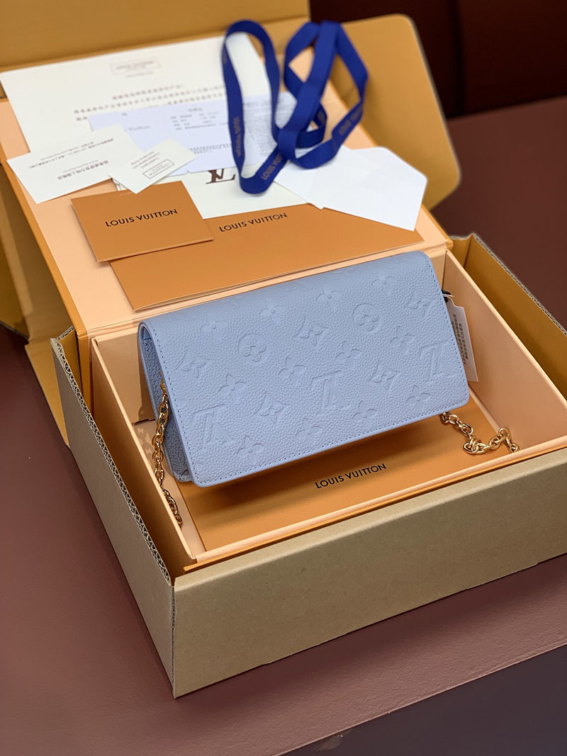 LOUIS VUITTON ウォレット オン チェーン・リリー M83233 ブルーアワー 超N品 ルイヴィトン ウォレットバッグ - 画像 (9)
