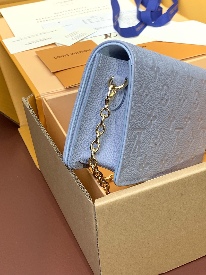 LOUIS VUITTON ウォレット オン チェーン・リリー M83233 ブルーアワー 超N品 ルイヴィトン ウォレットバッグ - 画像 (4)