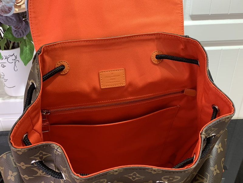 LOUIS VUITTON M46814 クリストファー MM バックパック ルイヴィトン リュック ボルケーノオレンジ 超N品 - 画像 (2)
