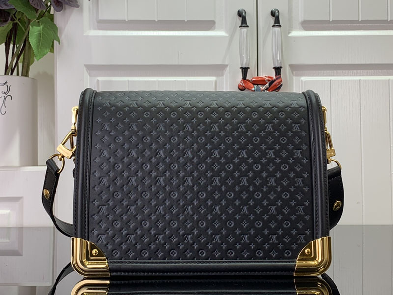 LOUIS VUITTON レア ドーフィーヌ MM M22276 カーフレザー ブラック 超N品 ルイヴィトンショルダーバッグ新作 - 画像 (8)