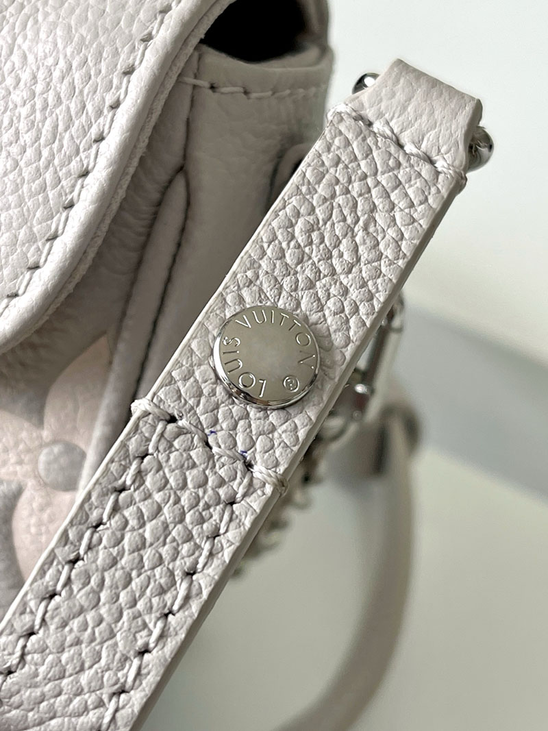 LOUIS VUITTON ウォレット オン チェーン・アイビー モノグラム・アンプラント ブリューム グレー/ホワイトクオーツ M14225 超N品 - 画像 (3)