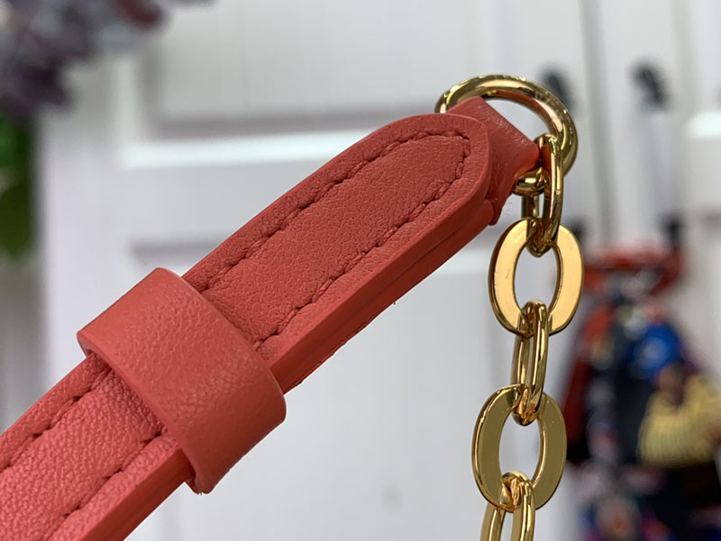 LOUIS VUITTON ウォレット オン チェーン・LV ブルーム ショルダーバッグ M14548 スイートコーラル 超N品 - 画像 (5)