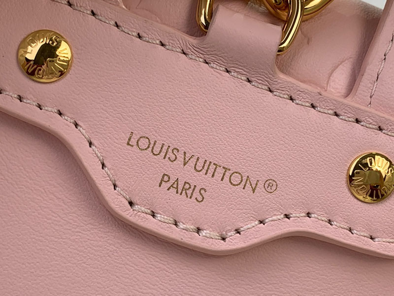 LOUIS VUITTON クッサン バックパック ミニ M13389 RFID モノグラム ラムレザー ジャスマン ピンク ゴールド金具 超N品 - 画像 (3)