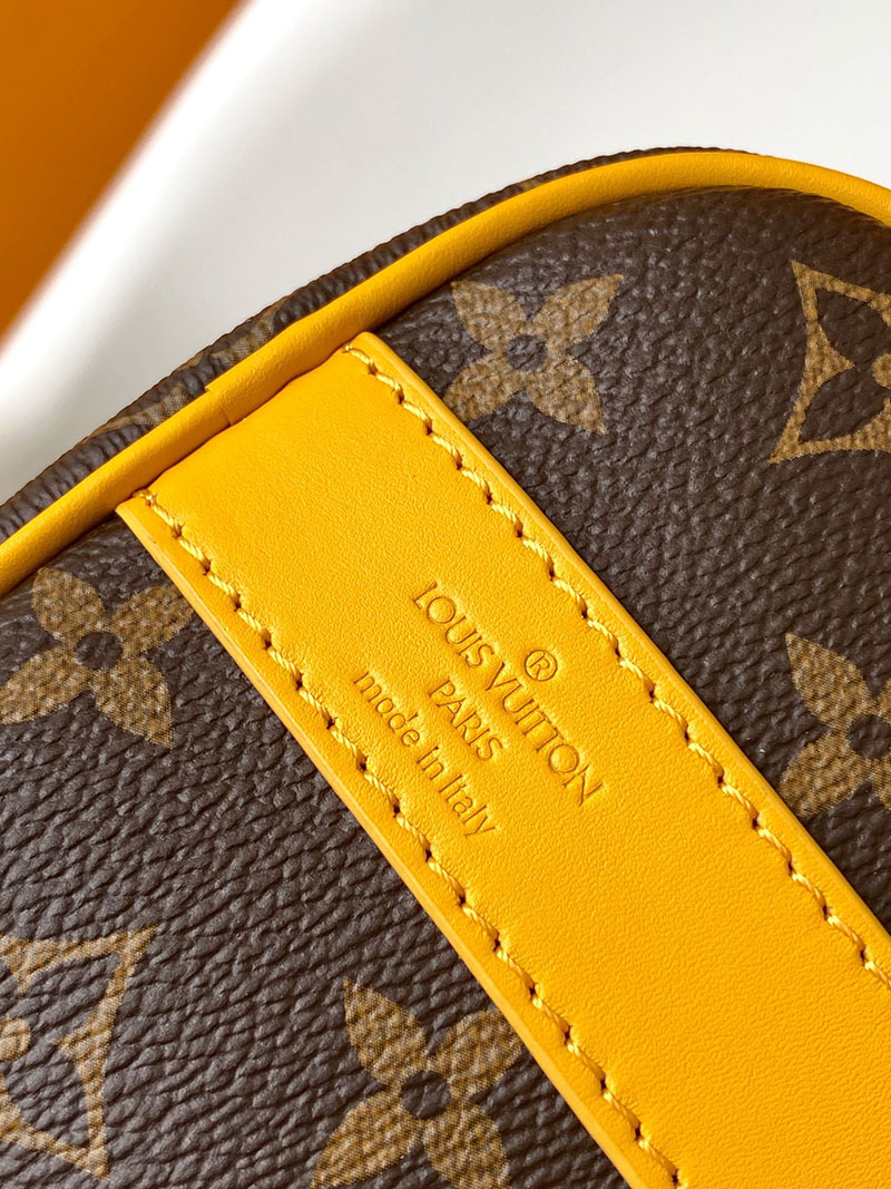 LOUIS VUITTON キーポル バンドリエール 25cm M12733 ボストンバッグ サフラン イエロー 超N品 - 画像 (3)