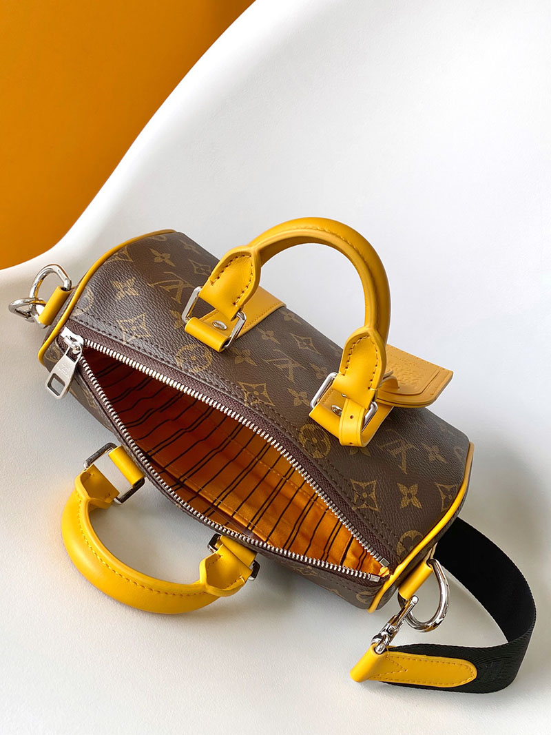LOUIS VUITTON キーポル バンドリエール 25cm M12733 ボストンバッグ サフラン イエロー 超N品 - 画像 (2)