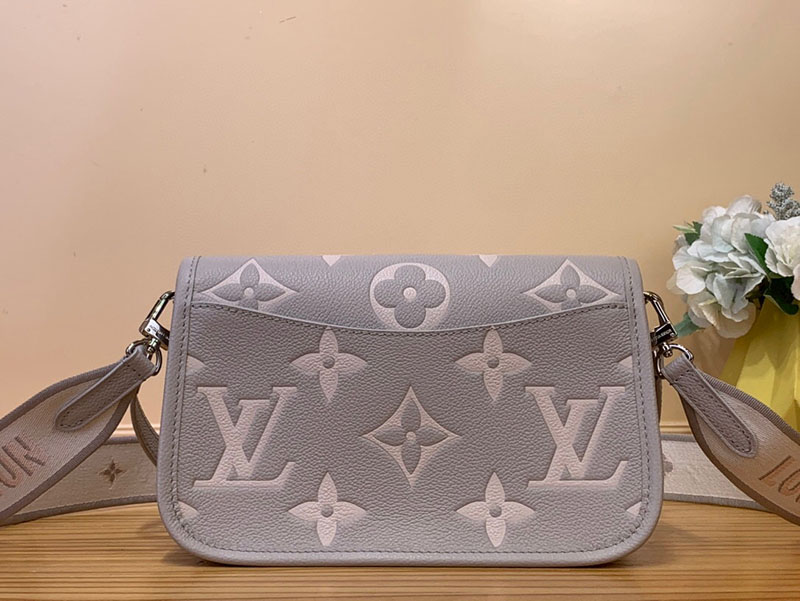 LOUIS VUITTON ディアヌ NM PM モノグラム・アンプラント ブリューム グレー/ホワイトクオーツ M14214 超N品 - 画像 (8)