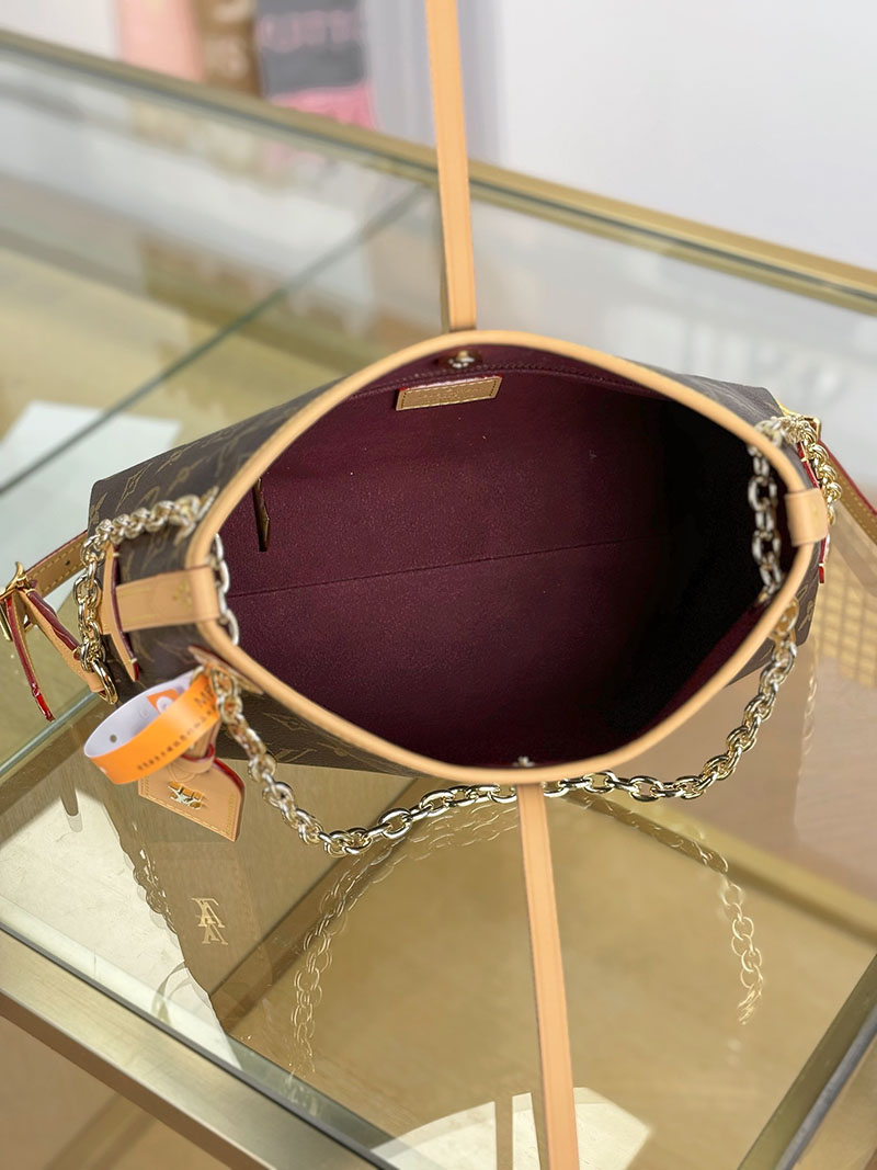 逸品 ルイヴィトン キャリーオールBB M13014 モノグラム ショルダーバッグ ブラウン ゴールド金具 レディース LOUIS VUITTON - 画像 (6)