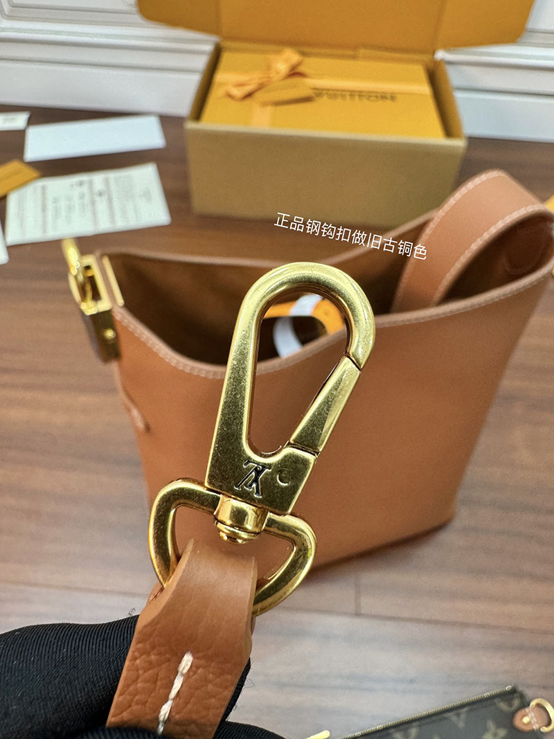 逸品 ルイヴィトン M25354 ロウキー・ホーボーPM ショルダーバッグ レザー コニャック LOUIS VUITTON - 画像 (5)